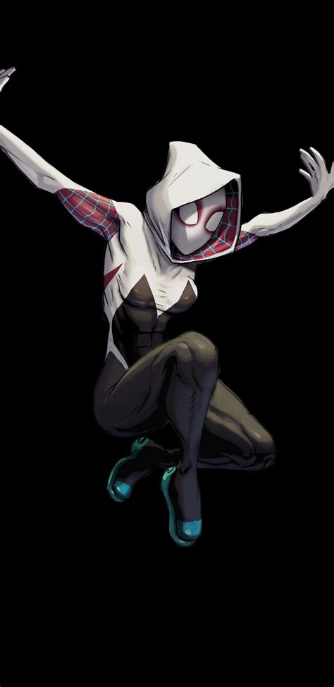 1440x2960 Gwen Stacy In Spider Man Into The Spider Verse Artwork