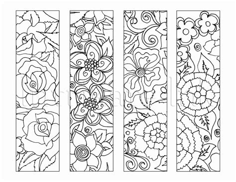 Color Your Own Bookmarks Free Printable Free Printable Templates