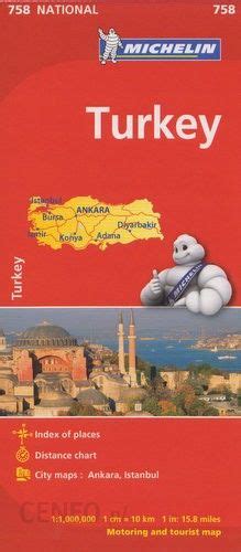Turcja mapa turystyczna | mapa. Turcja mapa 1:1 000 000 Michelin - Ceny i opinie - Ceneo.pl