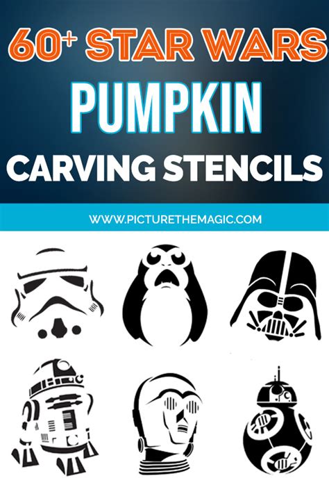Halloween 60 Free Star Wars Pumpkin Stencils For 2021
