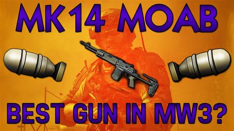 MW3 MK14 MOAB Best Gun In MW3 Modern Warfare 3 Gameplay Commentary
