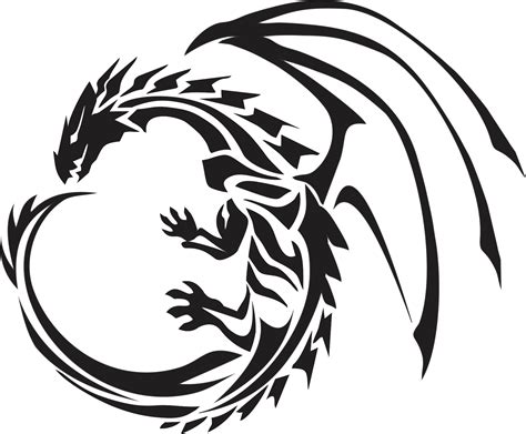 Dragon Images Black And White Free Download On Clipartmag