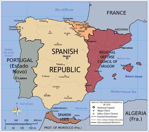 The Four Spanish States What If The Spanish Civil War Had Grown Into
