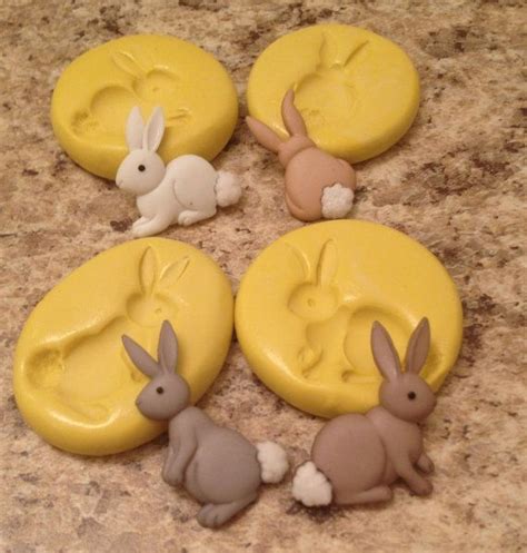Rabbit Easter Mold Set Silicone Etsy Easter Holiday Birthday