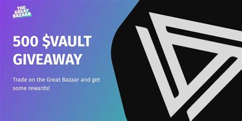 R0bbert0t On Twitter Rt Greatbazaarnft 🔥giveaway🔥 We Are Giving Away 500 Vault 5 Wl Spots