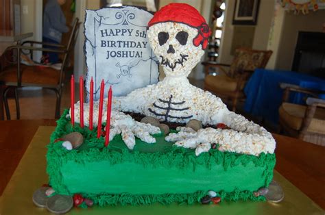 Skeleton Pirate Birthday Cake