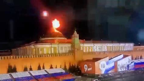 Explosion auf dem Kreml Dach Was über den mutmaßlichen Drohnenangriff