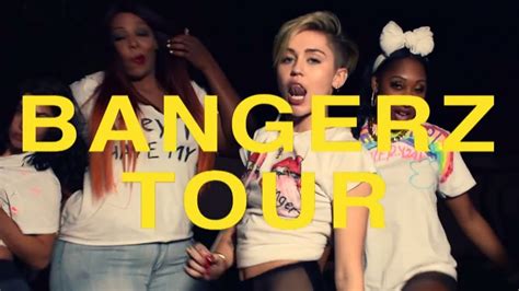 Miley Cyrus Tongue Twerking Bangerz Tour Promo Video Youtube