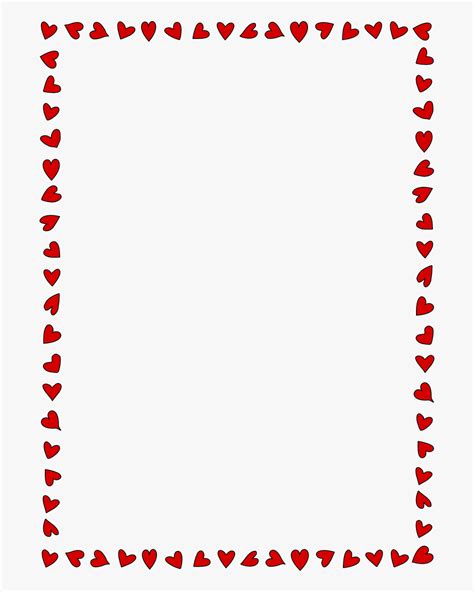 Clker Heart Border Hi Transparent Valentines Day