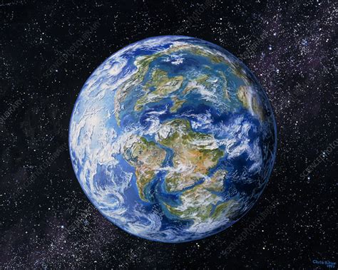 Artwork Of The Earth 100 Million Years Ago Stock Image E3500069