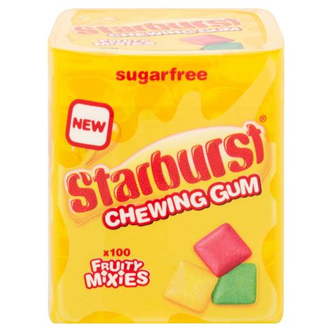 Starburst Fruity Mixies Chewing Gum Sugar Free Bottle 100 Pieces