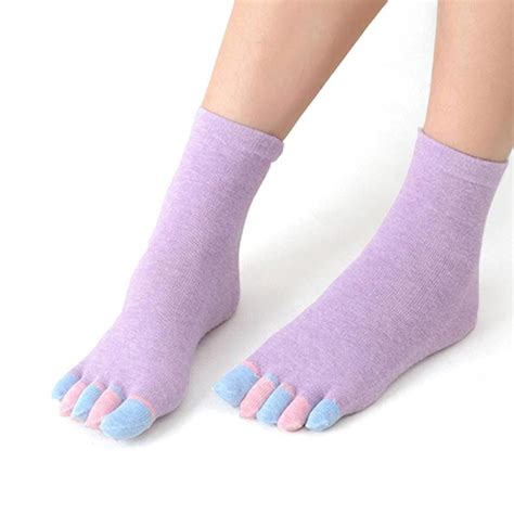 Junipers Secret Toe Socks For Women 2 Pair Flip Flop Socks Five Finger Socks Free Eyeglass