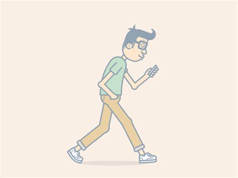 Cool Guy Walking  Walking  Animation Animated 