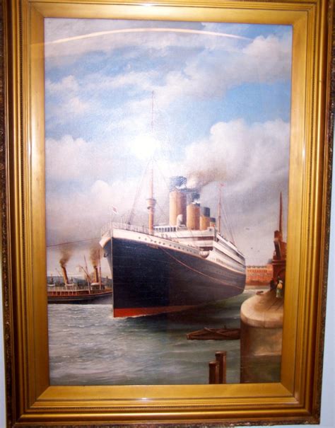 Titanic Oil Painting Joseph Bell Chief Engineer On The Rms Titanic