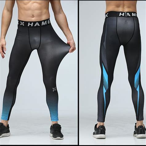 sport mens compression legging training gym 3 4 running pants wicking capri spandex herren