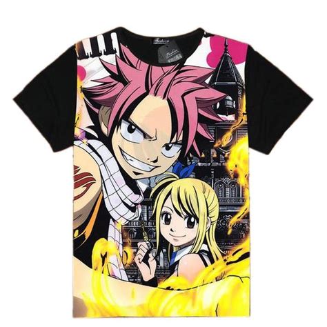 Fairy Tail T Shirts Natsu And Lucy T Shirt Ipw Fairy Tail Store