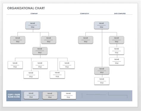 Microsoft Organization Chart Template
