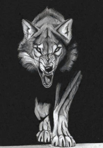 Mean Wolf Drawing At Explore Collection Of Mean