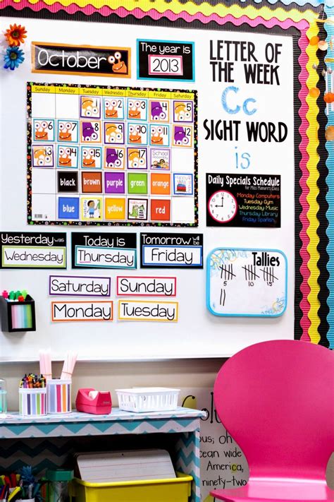 Teaching With My Classroom Calendar Kindergarten Classroom Decor