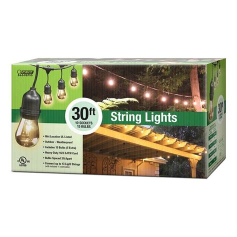 Feit Electric 30 Outdoor String Light Set 72041 Blains Farm And Fleet