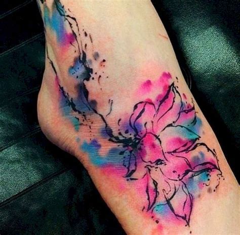 14 Most Beautiful Watercolor Tattoos Art Ideas