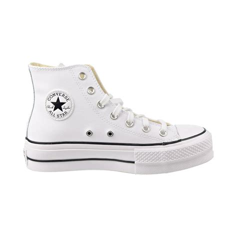 Converse Womens Converse Chuck Taylor All Star Leather Lift Hi Top