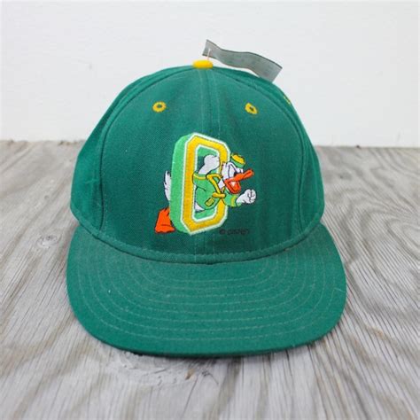 Vintage Retro Oregon Ducks Uo Snapback Hat 7 58