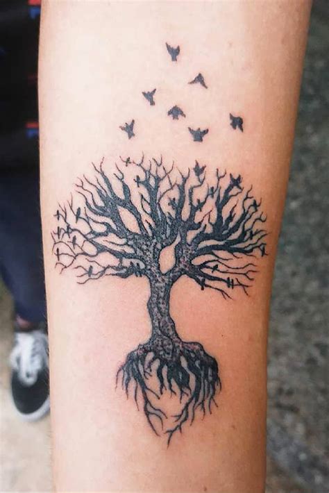 Tree Of Life Tattoo Designs Tree Breaking Into Birds Tattoo By Big Mike