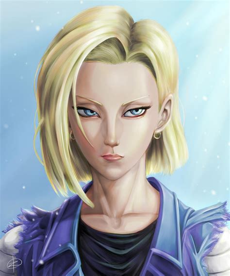 android 18 dragon ball fanart by izoartist on deviantart