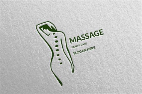 Massage Logo Design 8 Gráfico Por Denayunecf · Creative Fabrica