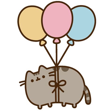 Cat Celebrate Sticker By Pusheen Pusheen Cute Cat Celebrating