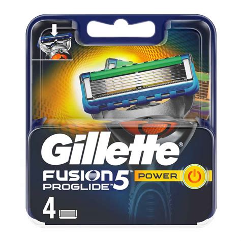 gillette fusion 5 proglide power mens razor blades 4 pack wilko