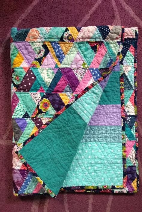 Striped Triangles Scrappy Quilt Tutorial Darcy Quilts In 2020 Scrap