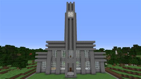 Art Deco Town Hall Made In Survival Rminecraft