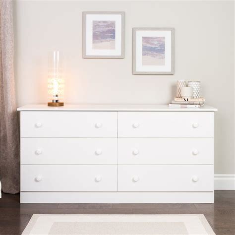 Paducah 6 Drawer Double Dresser Six Drawer Dresser White Dresser