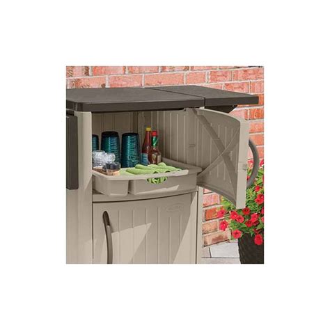 Suncast Dcp2000 Outdoor Prep Station Cart Taupe Ct 03 S