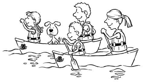 Coloringanddrawings.com provides you with the opportunity to color or print your fishing boat in the water drawing online for free. Canoe Coloring Page at GetColorings.com | Free printable ...