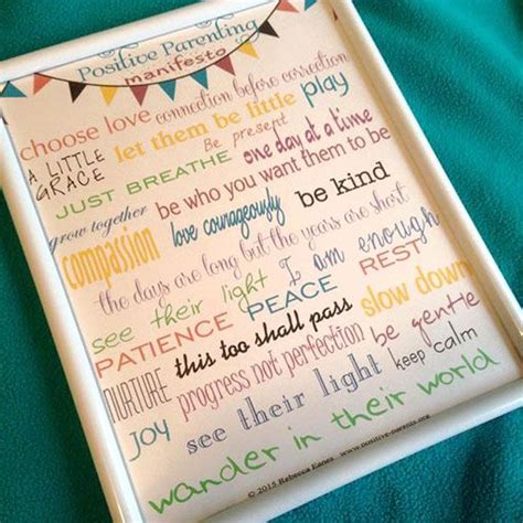 Print Positive Parenting Manifesto Montessori By Mom Positive