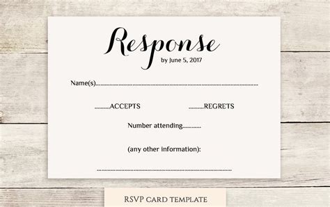 Free Printable Wedding Rsvp Cards
