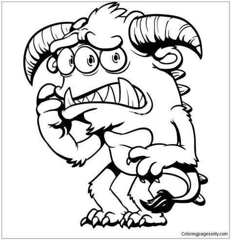 Monster Coloring Pages For Adults 196 Crafter Files