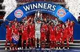 Santander celebrates the UEFA Champions League final