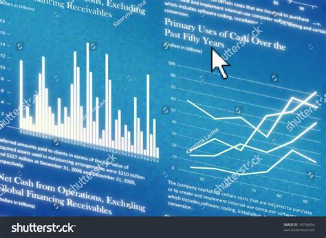 Finance Report On The Monitor Stock Photo 14758654 Shutterstock