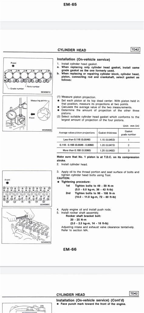 Td42 Head Bolt Torque Which Setting Patrol 4x4 Nissan Patrol Forum