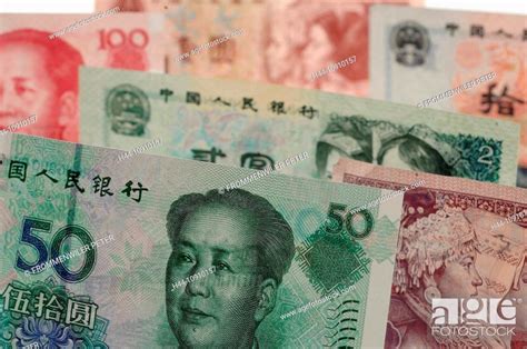Money Notes Coins Colorful Yuan Cny Renminbi Rmb China