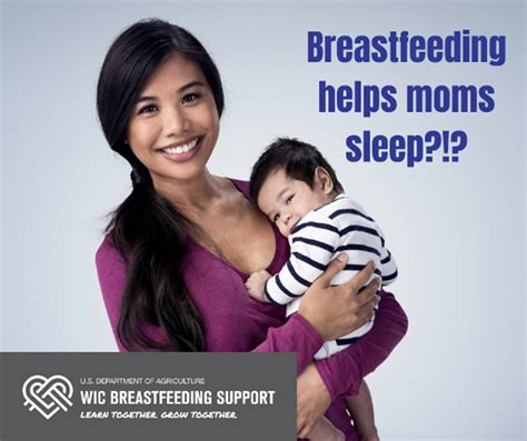 DYK Breastfeeding Helps Moms Sleep WIC Breastfeeding Support