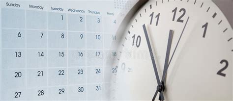 Clock And Calendar Stock Image Image Of Conceptual 183184817