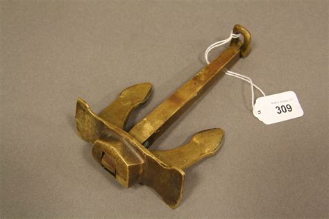 A Miniature Brass Anchor Antiques And Modern Design Webbs