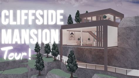Cliffside Mansion House Tour ~ Bloxburg Youtube