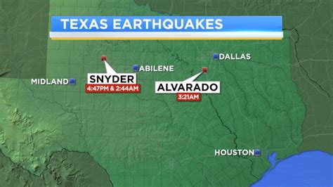 3 Earthquakes Rattle Texas In Less Than 12 Hours Abc7 Chicago