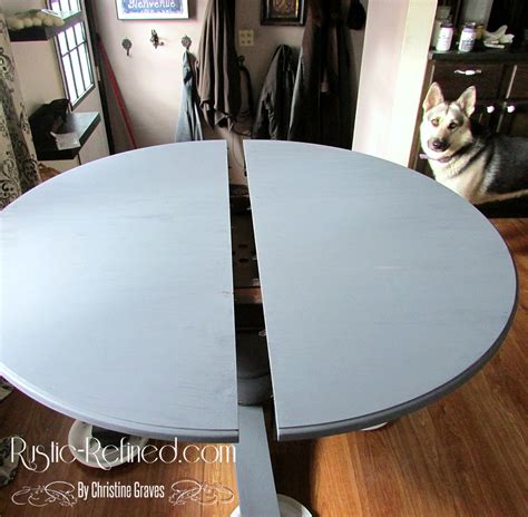 Refurbished craisglist kitchen table with annie sloan chalk. Chalk Painting a Kitchen Table | Rustic & Refined